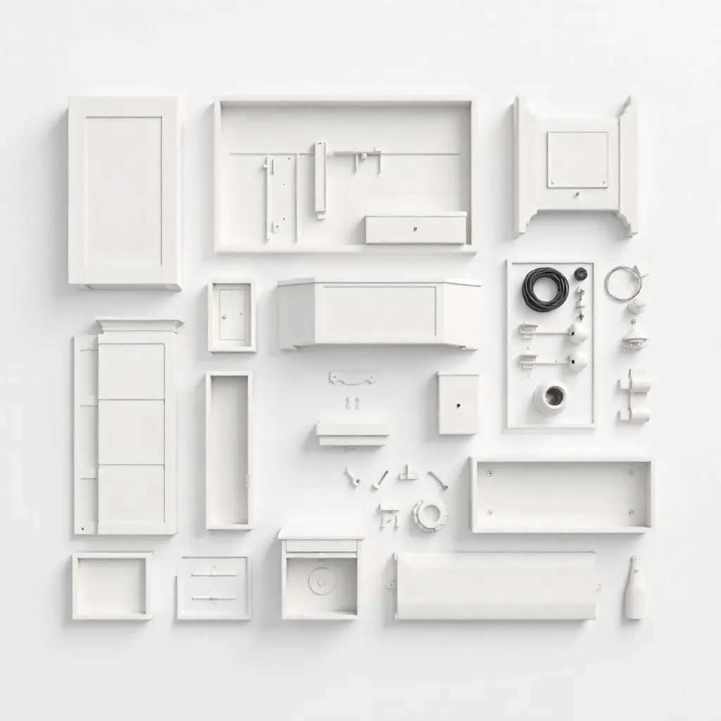 Basic Assembly Package showing furniture components